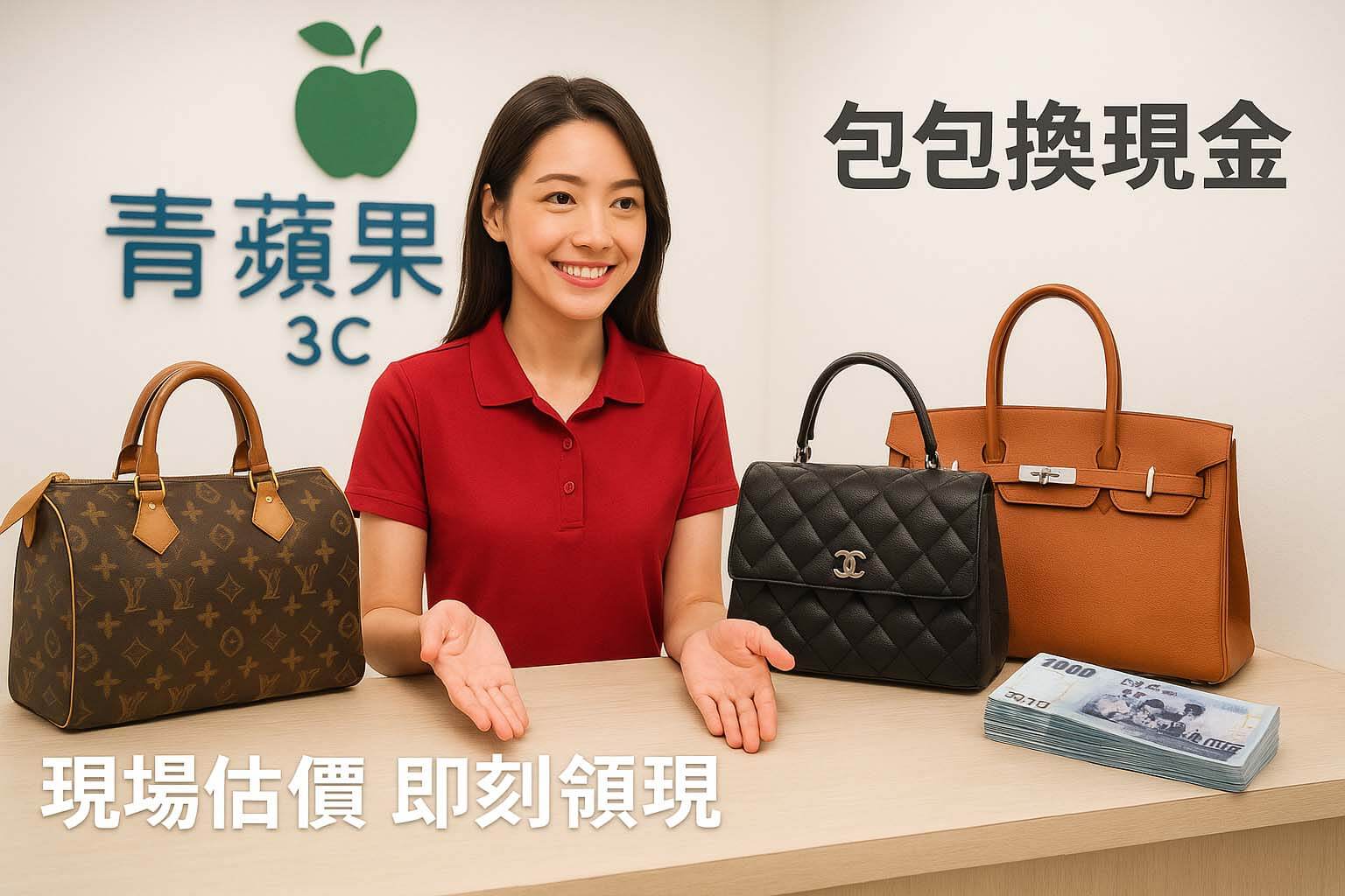 青蘋果3C 包包換現金｜名牌包收購 vs 實景現場估價