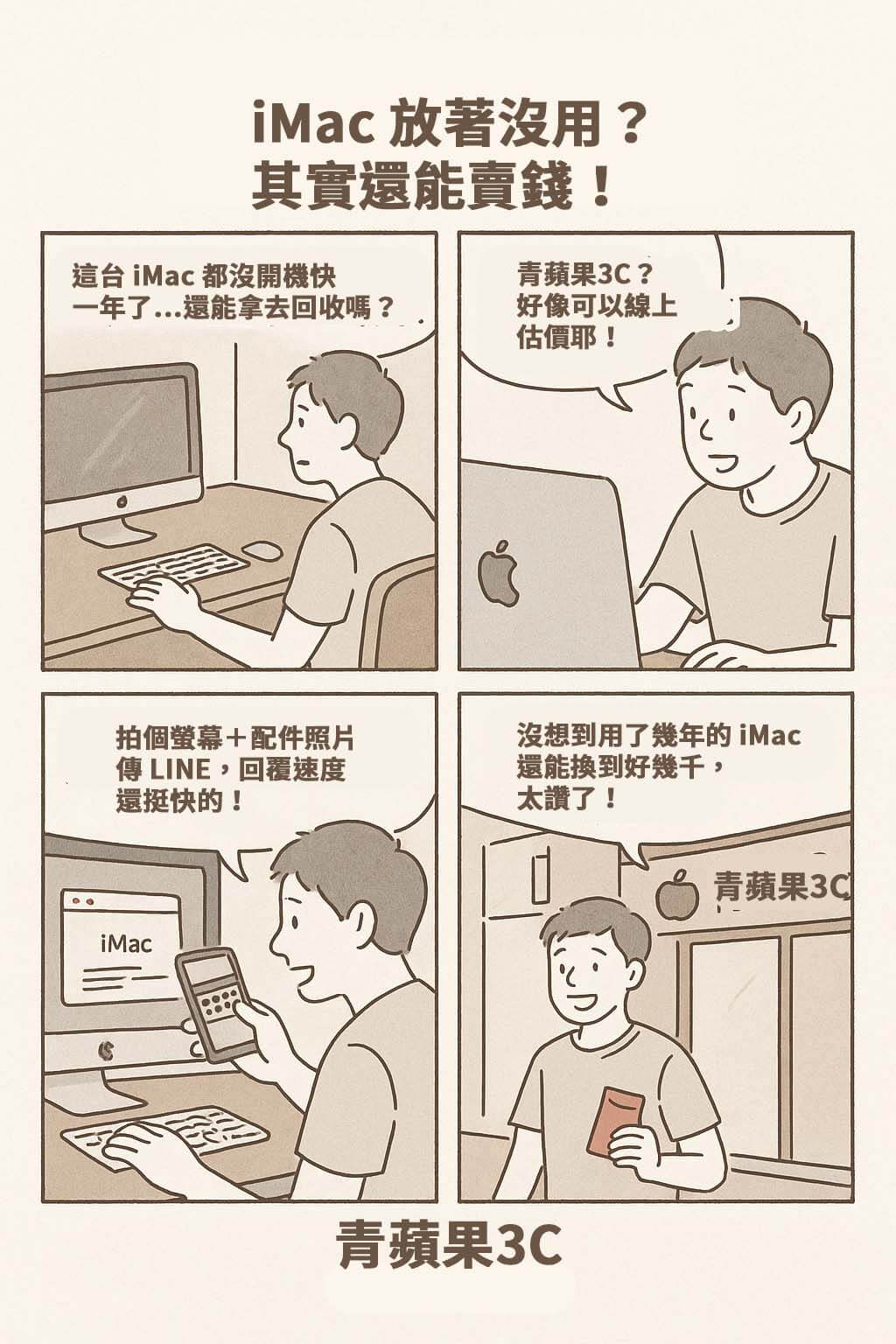 想賣掉舊 iMac？本篇教你如何估價二手 iMac、影響價格的關鍵與哪裡可以快速回收 M1/M3 機種，幫你安心換現金！