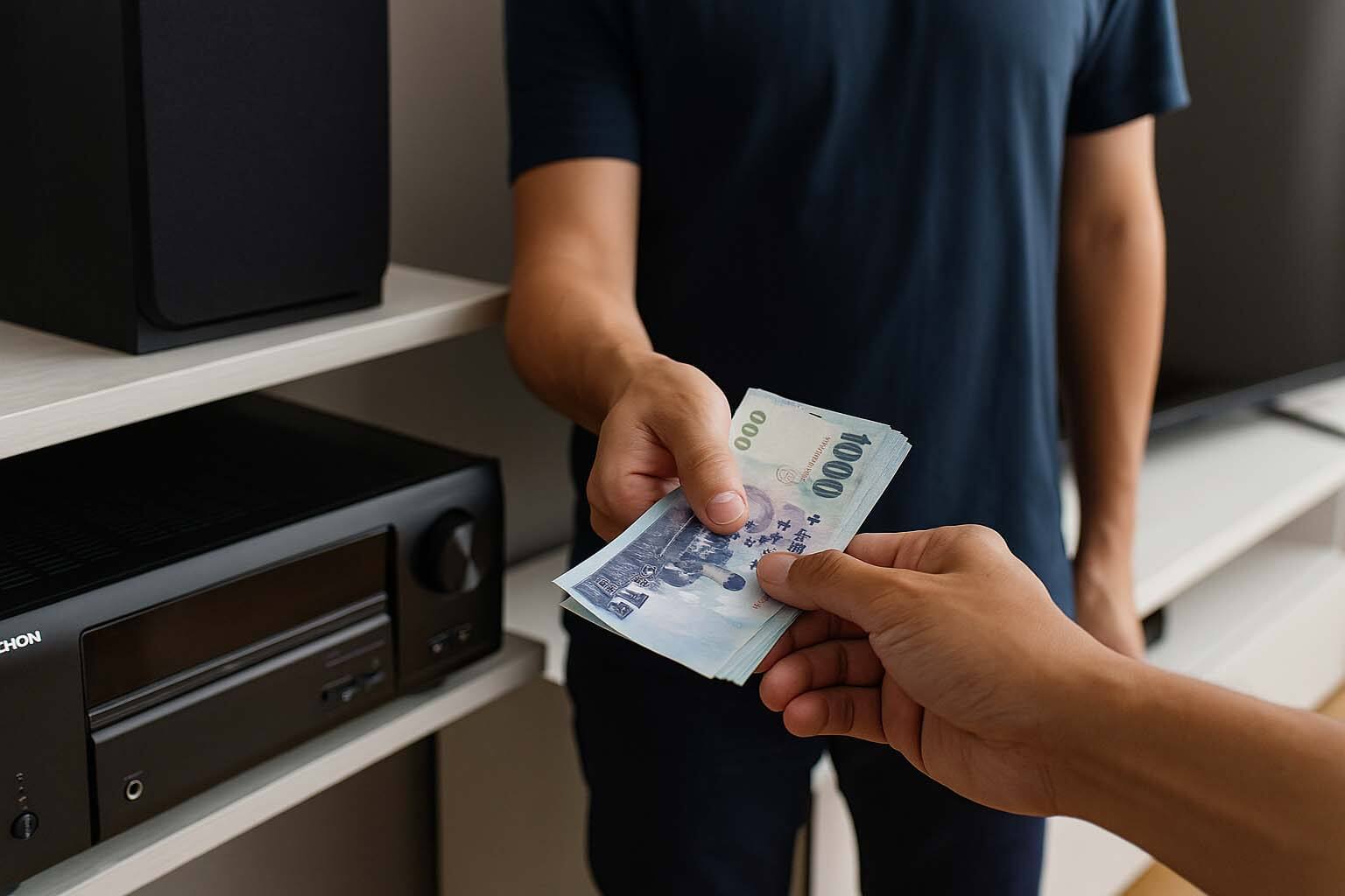 Denon家庭劇院收購 現金交易實景圖