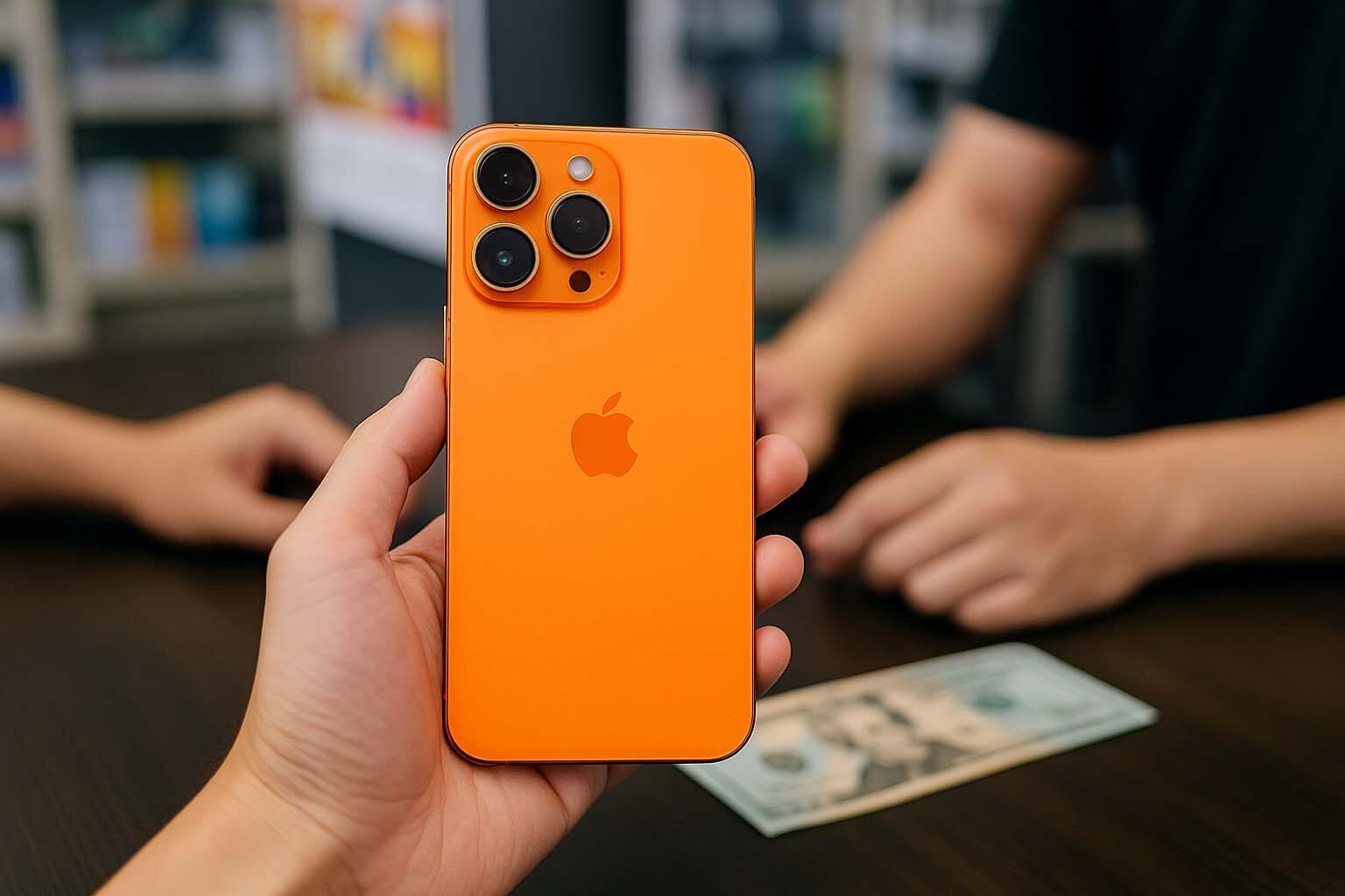 iPhone 17 Pro Max 橘色收購情境圖｜青蘋果3C 現金估價