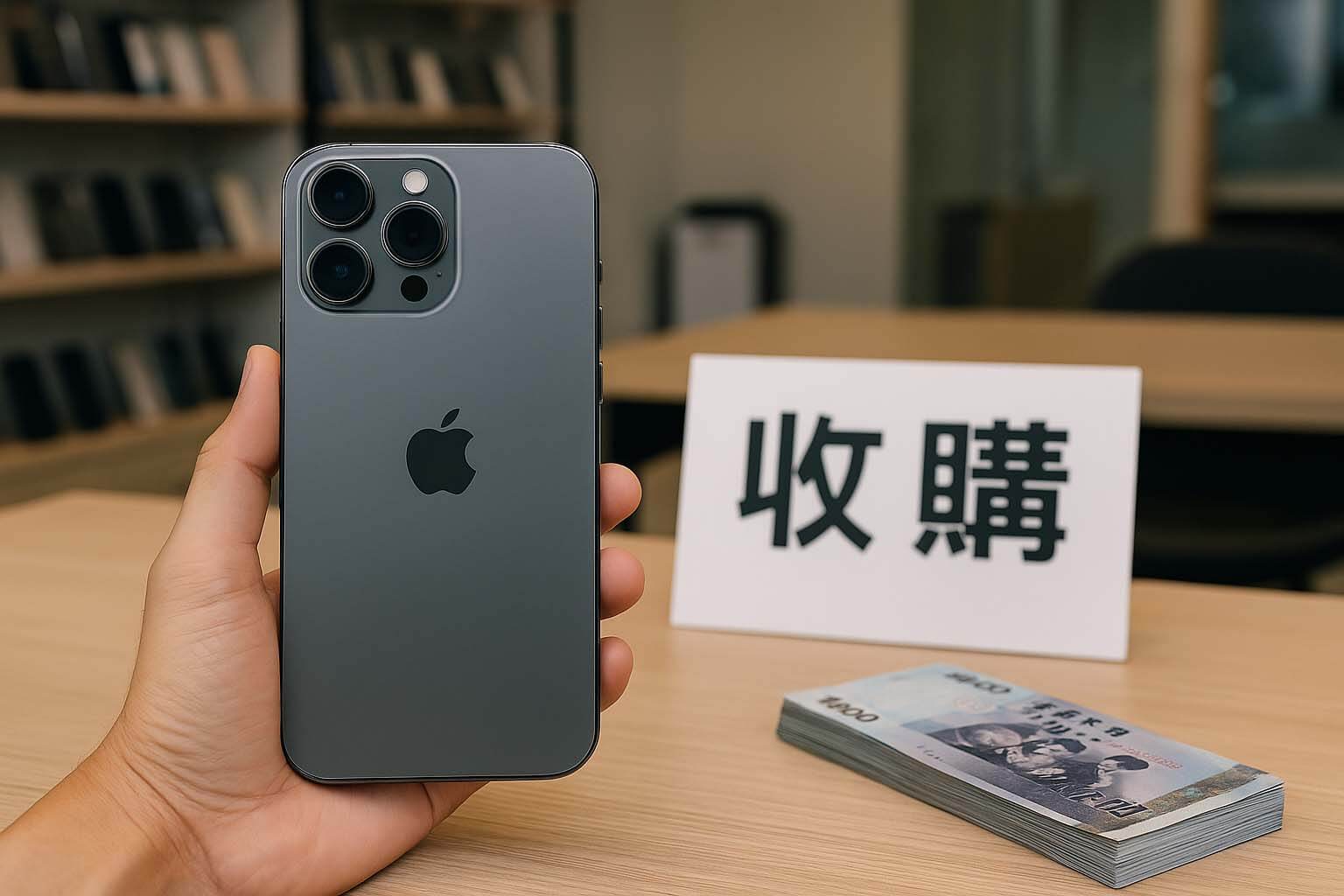 iPhone 17 Pro Max 鋼鐵灰收購情境圖｜青蘋果3C 現金估價