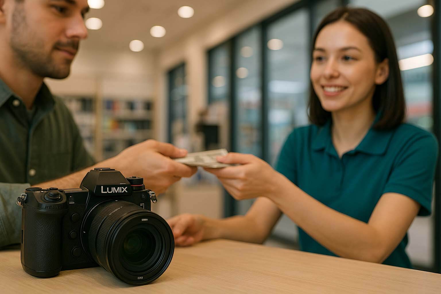 青蘋果3C Panasonic Lumix S1M2 / S1M2E 相機收購示意圖｜門市回收交易場景