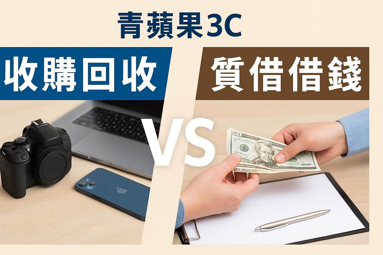青蘋果3C 3C產品收購回收 vs 質借借錢比較