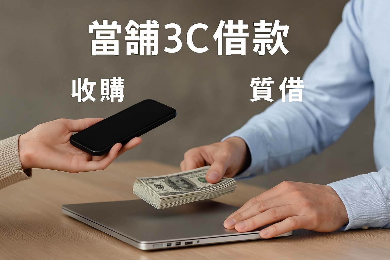 急用錢怎麼辦?3C 收購 vs 質借差異完整解析|青蘋果3C - 第1張圖 青蘋果3C 當鋪3C借款收購質借情境示意圖