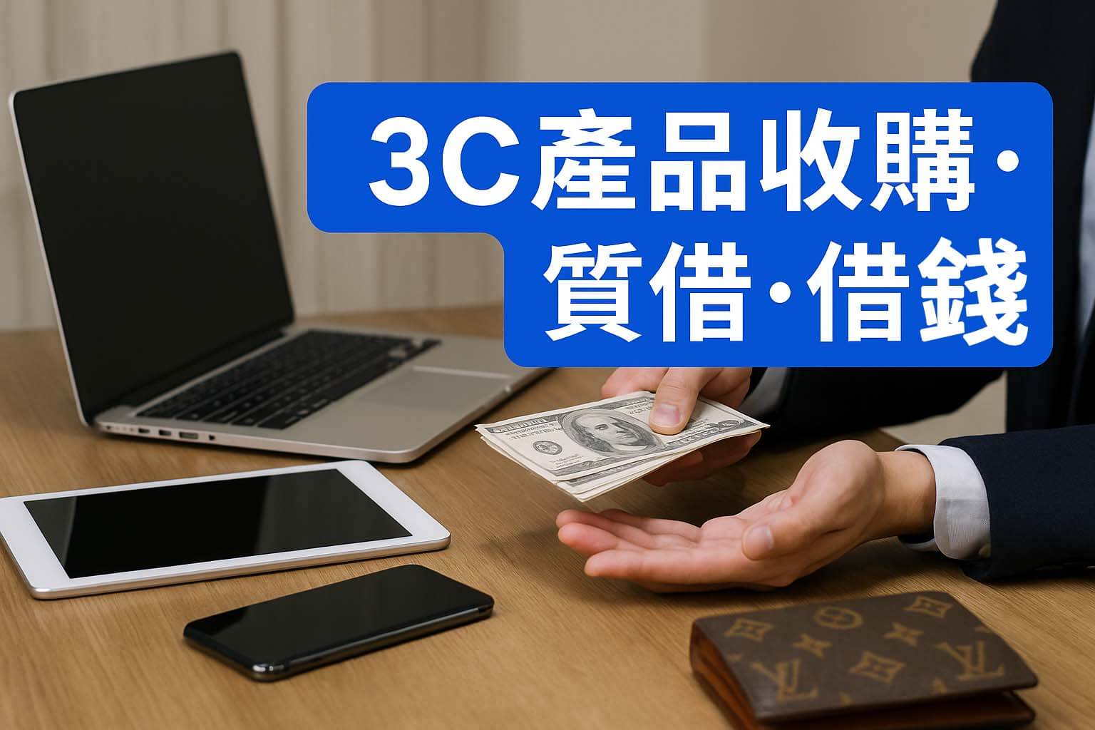 3C產品收購與質借借錢流程｜青蘋果3C 筆電 平板 手機 LV 現金交易