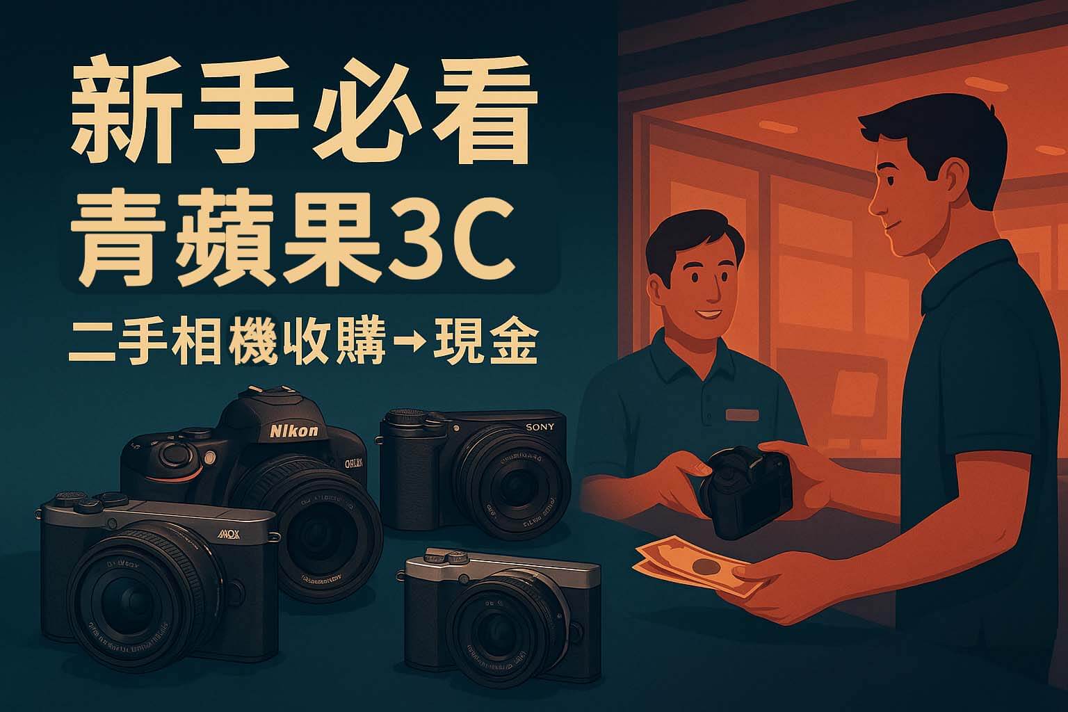 相機推薦新手必看，入門機種指南與二手相機收購服務，青蘋果3C台中台南高雄三店門市