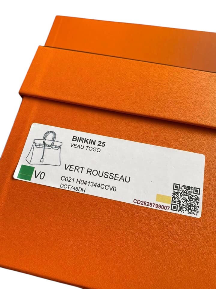Hermès Picotin 與 Birkin 包收購|高價回收・質借借錢|青蘋果3C - 第3張圖 青蘋果3C Hermès Birkin 25 Vert Rousseau Togo 原廠盒裝收購 vs 質借借錢