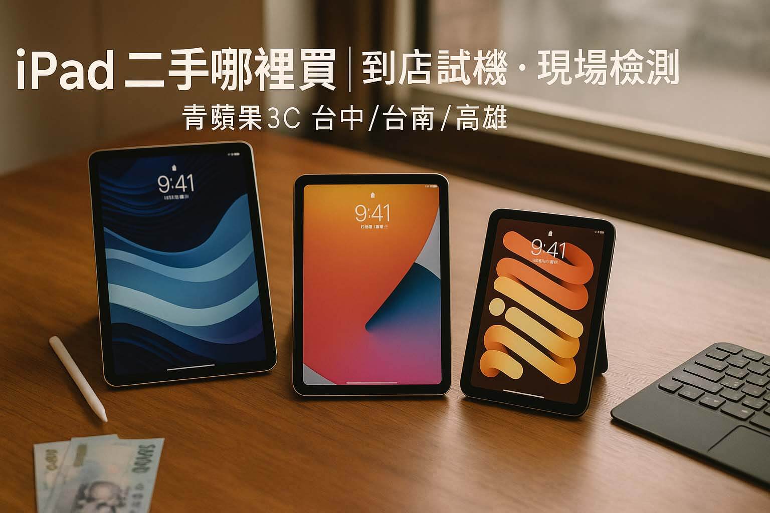 青蘋果3C 二手 iPad 到店試機與現場檢測（iPad Pro/Air/mini）