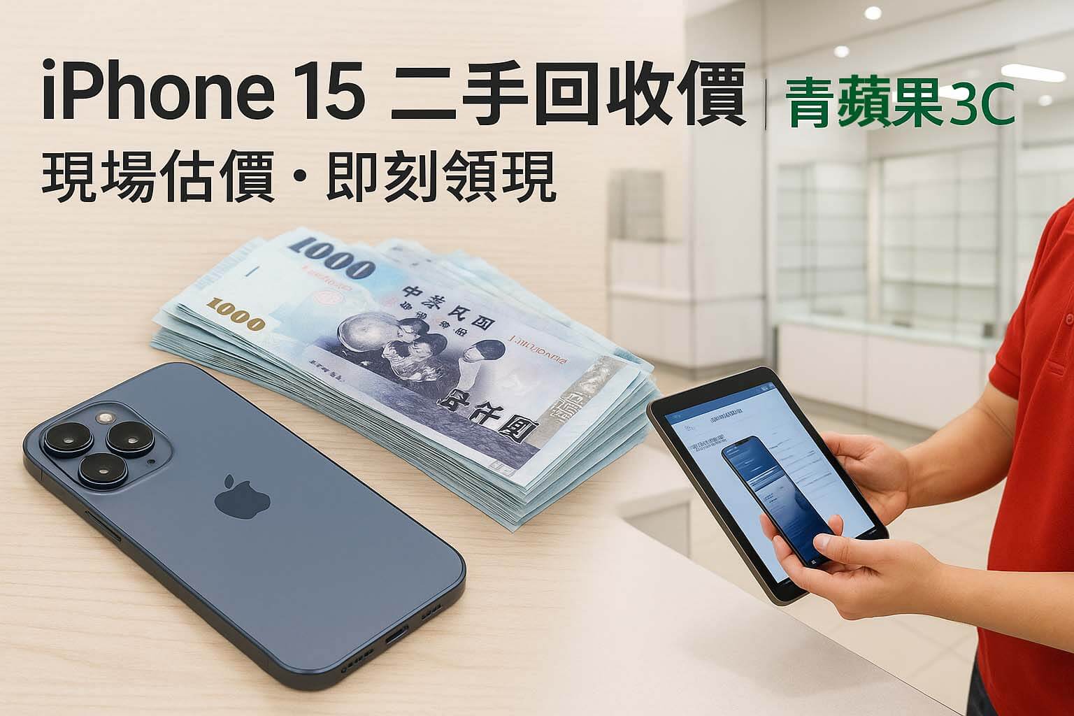 青蘋果3C iPhone 15 收購回收 vs 質借借錢比較