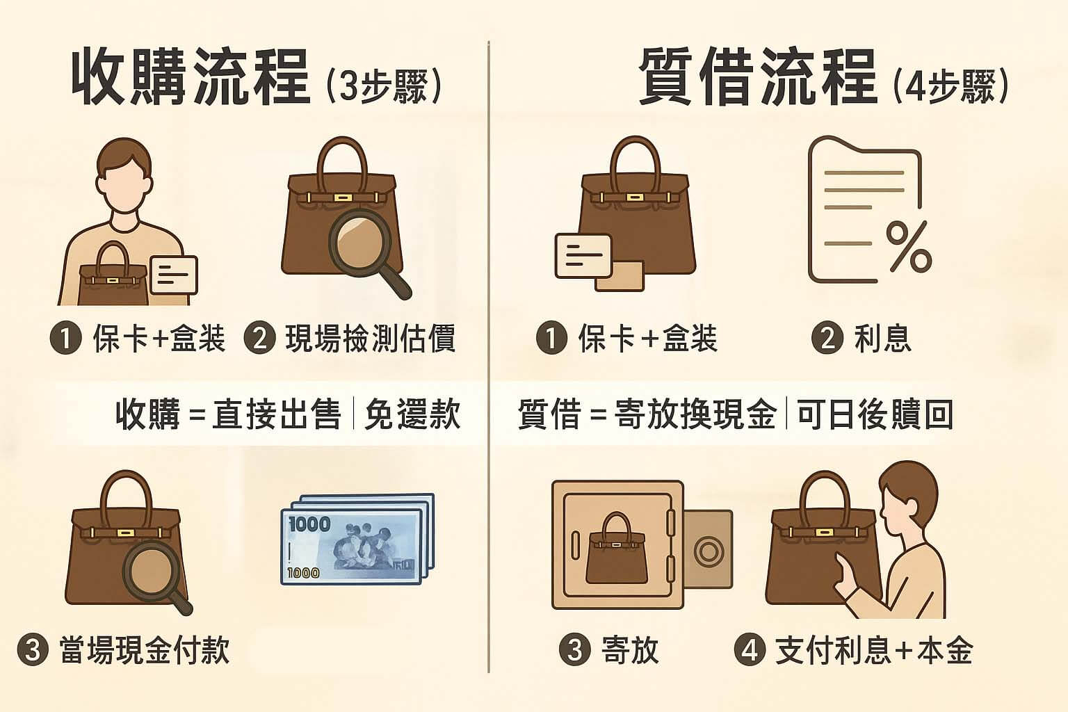 CHANEL GST 收購|Grand Shopping Tote 高價回收 - 第1張圖 青蘋果3C 二手名牌包收購 vs 質借流程三步驟比較圖