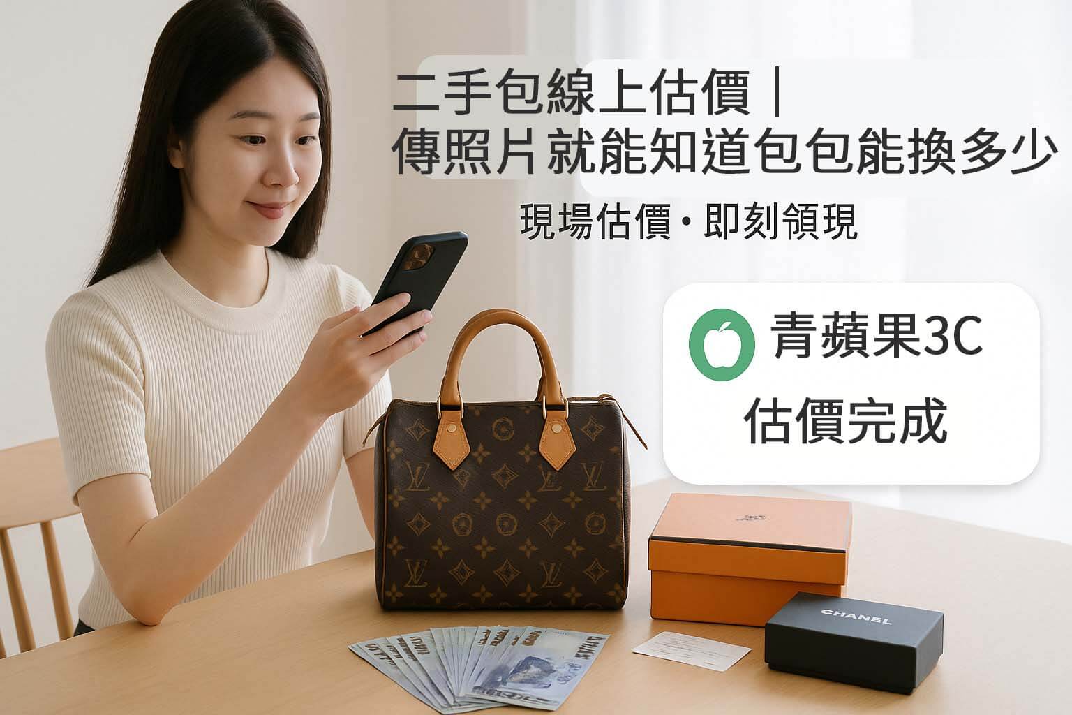 青蘋果3C 二手包線上估價｜拍照傳 LINE・立即換現金