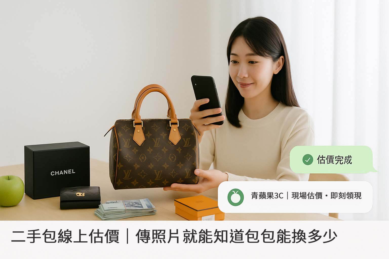 包包想賣?不用出門也能估價!青蘋果3C 二手包線上估價全攻略 - 第1張圖 青蘋果3C 二手包線上估價|拍照傳 LINE・立即換現金