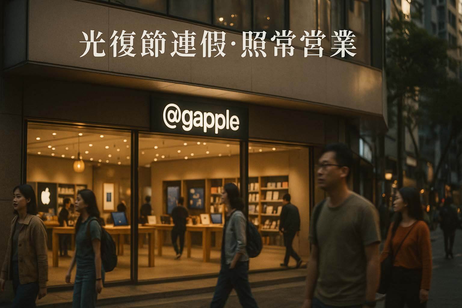 光復節連假營業公告|青蘋果3C 三門市照常營業・現場估價不中斷 - 第1張圖 青蘋果3C 光復節連假照常營業公告(台中台南高雄三門市)