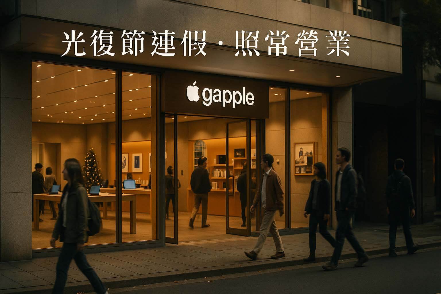 光復節連假營業公告|青蘋果3C 三門市照常營業・現場估價不中斷 - 第2張圖 青蘋果3C 光復節連假照常營業公告(台中台南高雄三門市)