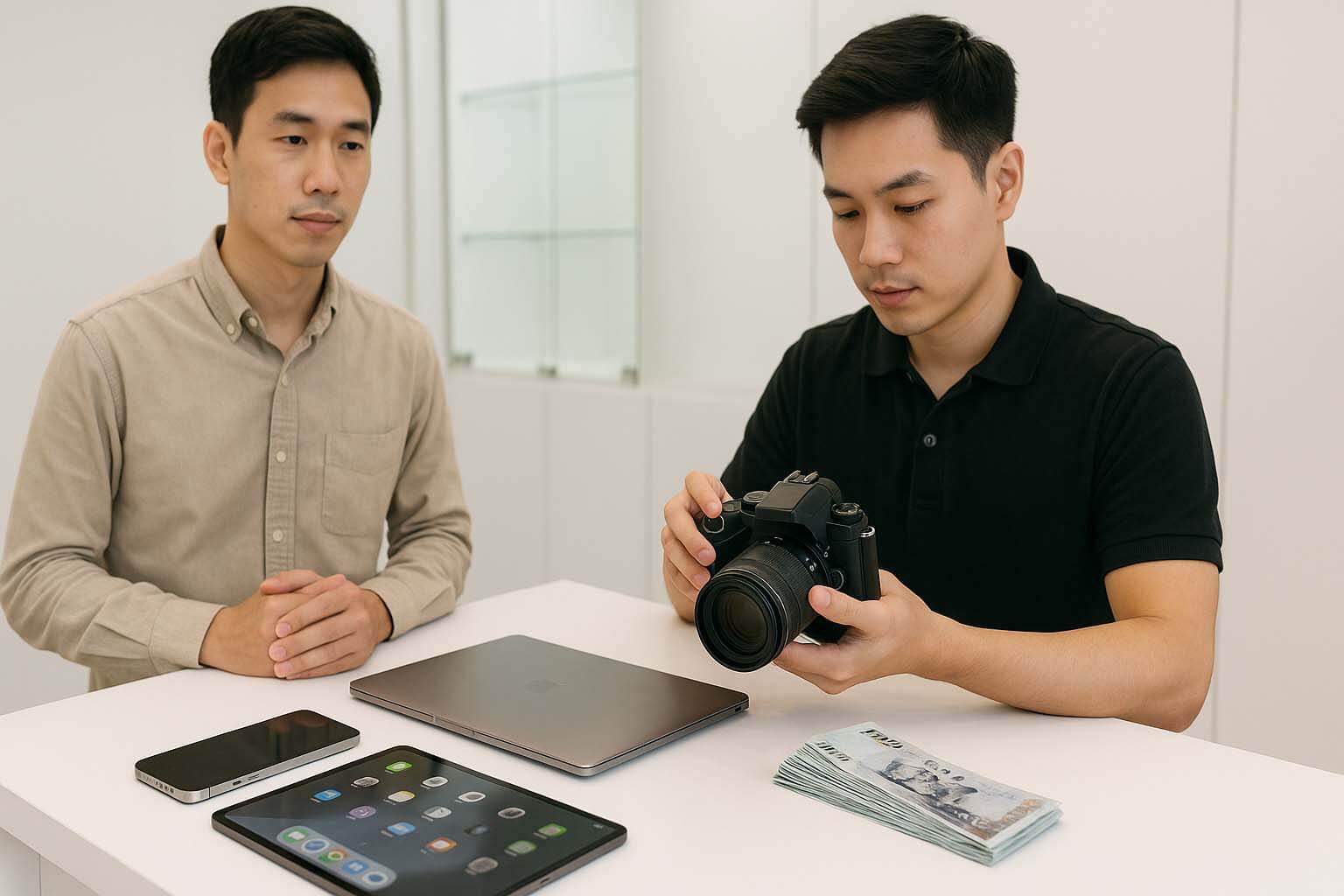 找通訊行賣手機?青蘋果3C 換現金更快更划算! - 第2張圖 青蘋果3C 通訊行比較現場收購形象圖