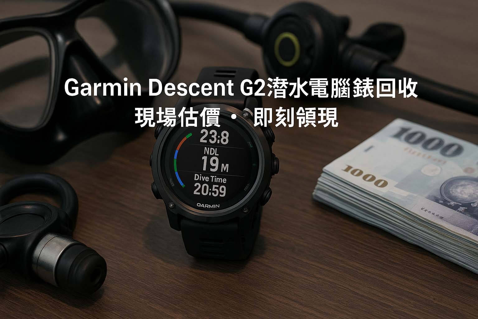青蘋果3C Garmin Descent G2 潛水電腦回收估價｜AMOLED 水陸兩用潛水錶現場換現金