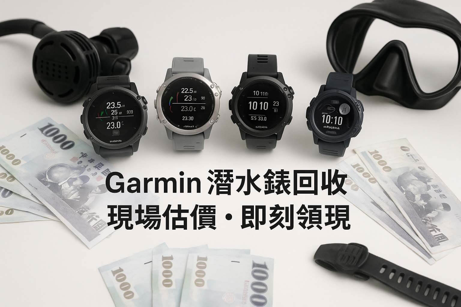 青蘋果3C Garmin 潛水錶回收比較｜Descent 全系列估價與現場檢測流程