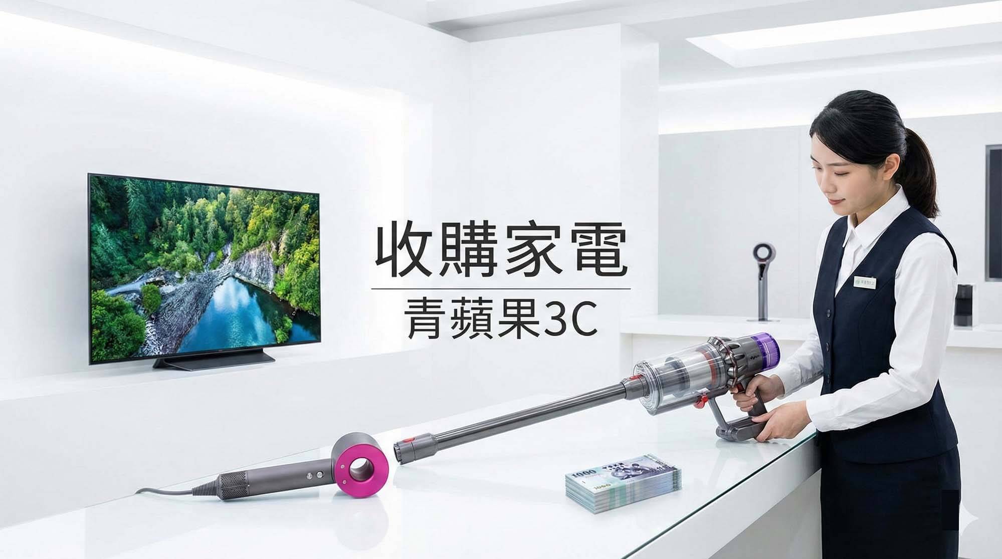 收購家電專家:Dyson 吸塵器、吹風機與精緻家電現金回收 - 第1張圖 青蘋果3C 家電收購中心與 Dyson 吸塵器、吹風機回收現場