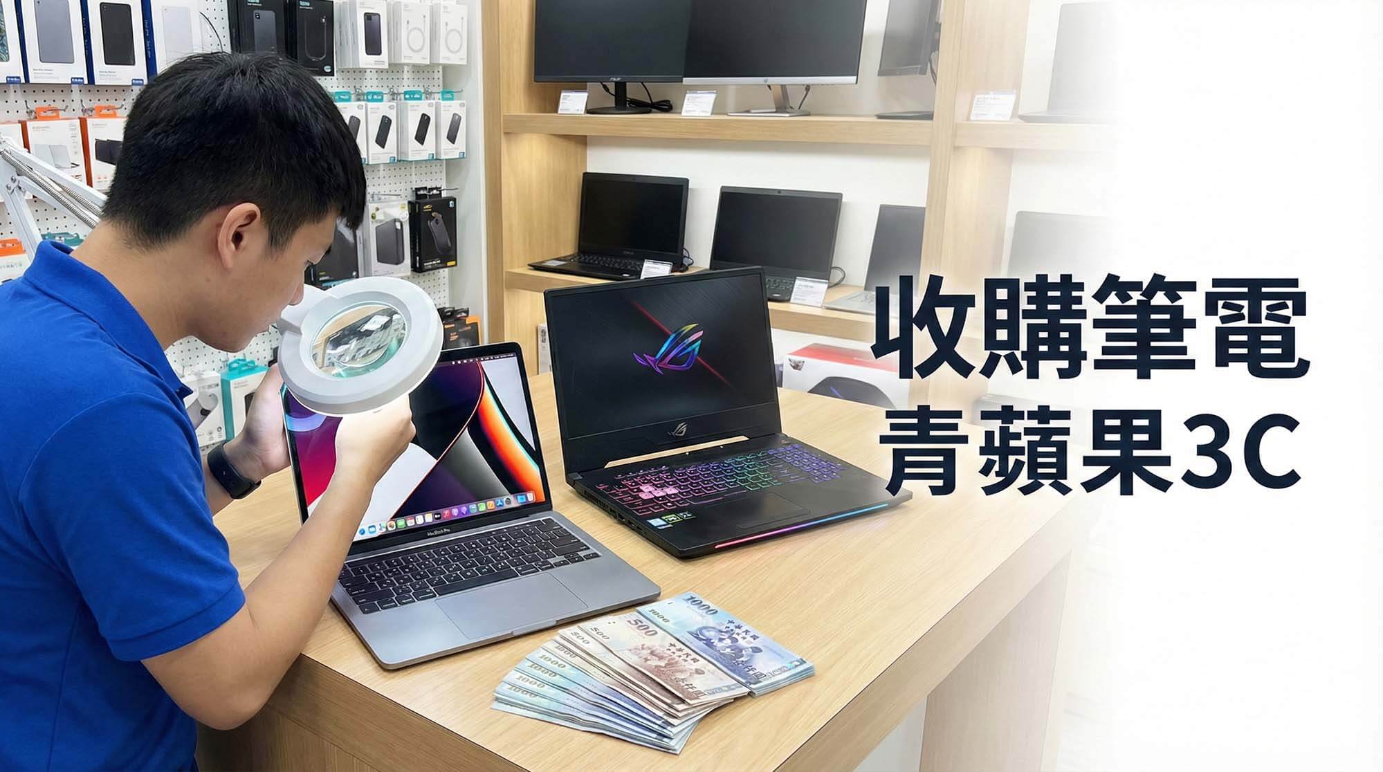 收購筆電專家:二手筆電回收、MacBook 估價與電競筆電現金收購 - 第1張圖 青蘋果3C 筆電收購中心與二手 MacBook 回收現場