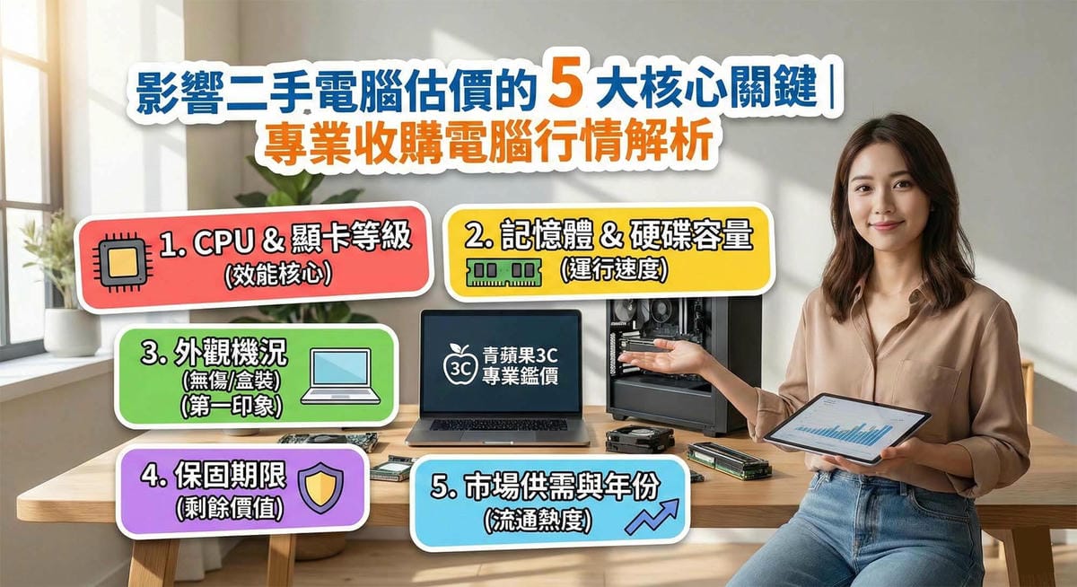 影響二手電腦估價的 5 大核心關鍵：專業收購電腦行情解析