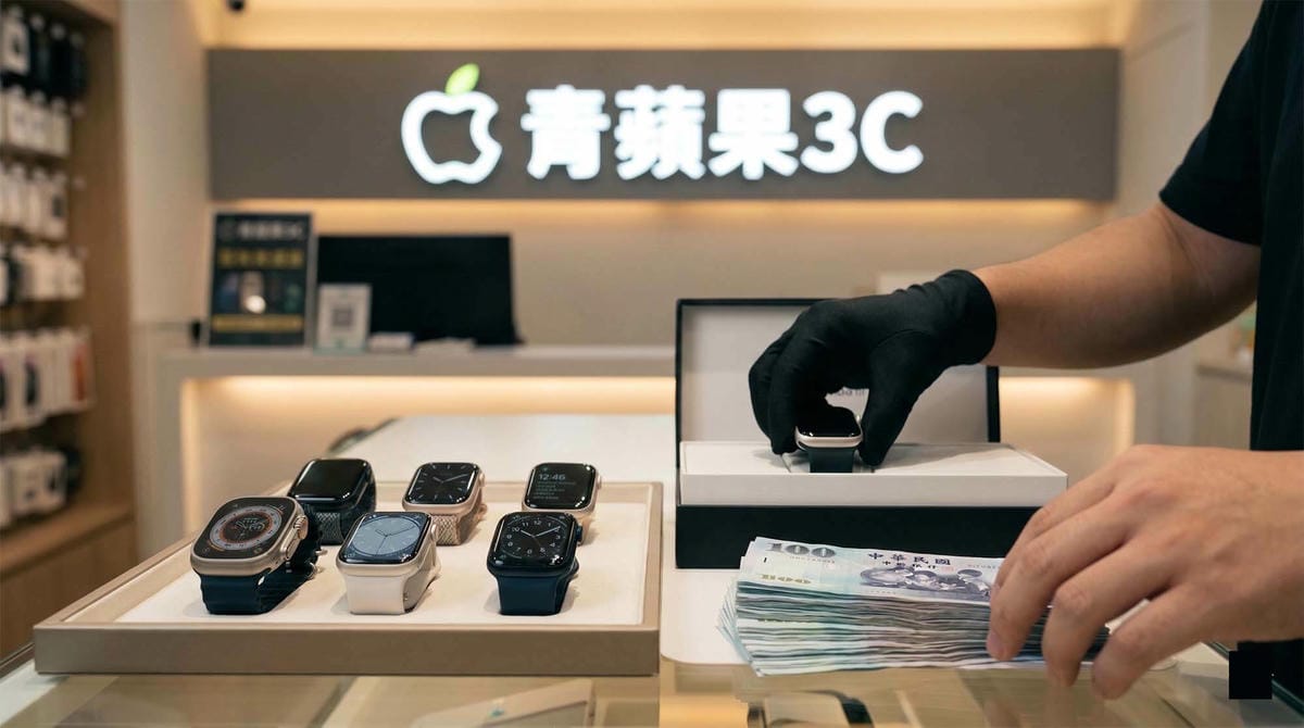 關於青蘋果3C - 第5張圖 青蘋果3C專業二手Apple Watch收購現場,專員鑑定並給付台幣現金